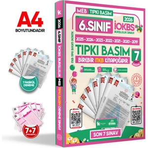 Karakutu Yayınları 2025 6.Sınıf MEB İOKBS-BURSLULUK Çıkmış Soru Tıpkı Basım 6lı Deneme Paketi Video Çözümlü Türkiye G.