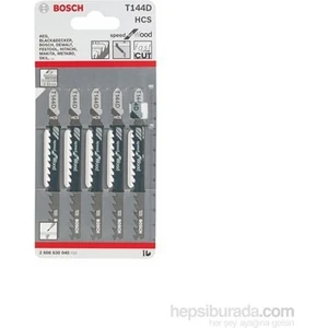 - Hızlı Kesim Serisi Ahşap İçin T 144 D Dekupaj Testeresi Bıçağı - 5'Li Paket