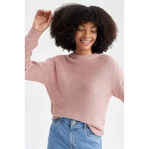 Regular Fit Basic Düz Uzun Kollu Selanik Örgülü Triko Kazak H6905AZ22AU