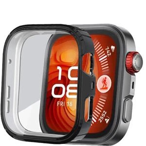 Huawei Watch Fit 4 Pro ile Uyumlu Kasa ve Ekran Koruyucu 360 Tam Koruma Silikon Kılıf