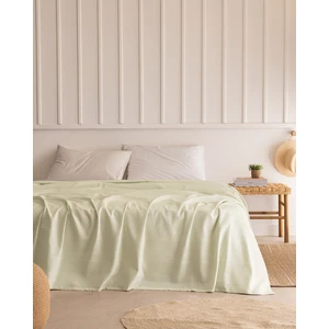 Mathilda King Size %100 Pamuk Karde Düz Pike - Mint Yeşili