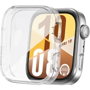 Huawei Watch Fit 4 ile Uyumlu Kasa ve Ekran Koruyucu 360 Tam Koruma Silikon Kılıf