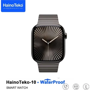 Hainoteko Watch Ultra 10 Amoled Ekran Waterproof 3 Kordonlu Akıllı Saat Siyah