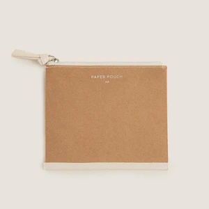 Kanvas Fermuarlı Kılıf A5 Natural