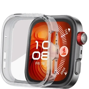 Huawei Watch Fit 4 Pro ile Uyumlu Kasa ve Ekran Koruyucu 360 Tam Koruma Silikon Kılıf