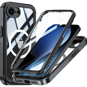 BDT Market IPhone 16E 360 Her Şey Dahil Cam Ekran Koruyucu Damla Için Manyetik Kılıf (Yurt Dışından)
