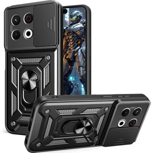 Tecno Spark 30 Pro 4g Kılıf Kamera Sürgülü Defense Pars Yüzüklü Tank Kapak