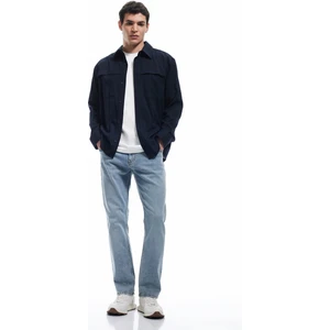 Düğmeli Pamuklu Normal Bel Straight Fit Jean Pantolon - Mark Jean