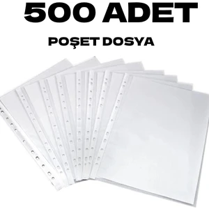 500 Adet A4 Şeffaf Dosya Föy Poşeti