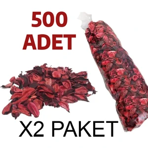 Büyük Boy 500 Adet Kuru Gül Kurusu Yaprağı Hediye Süs Dekor Romantik