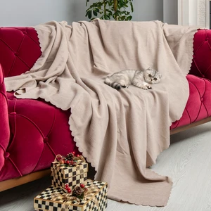 Latuda Concept Kaymaz Koltuk Örtüsü Çift Taraflı Mikrofiber Şönil 175x215 cm Camel – Kedi Köpek ve Çocuk Dostu