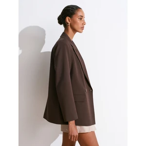 60767 Blazer Ceket-Kahve