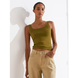 21057 Askılı Atlet-Koyu Yeşil