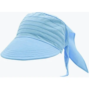 Kadın Safari Bağlamalı Eşarp Siperli Bandana Plaj Şapkası - Bebe Mavi