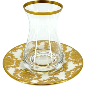 Damask Beyaz Çay Seti 12 Parça