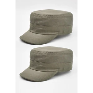 Erkek Kastro Şapka Kasket Outdoor Castro Kep 2'li Haki-Haki