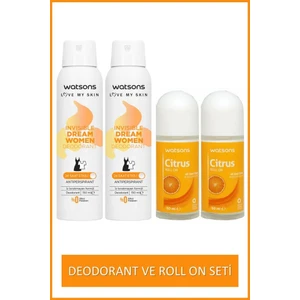 Narenciye Aromalı Kadın Roll On 2x50ml ve Invisible Fresh 24 Saat Etkili Kadın Deodorant 2x150ml

