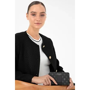 Pierre Cardin Kadın Cüzdan Şık Tasarım Kartlık Bölmeli Fermuarlı Model Siyah