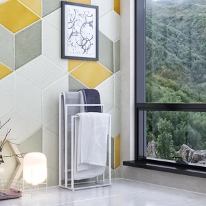 Lyla Concept Manolya Banyo Metal Beyaz Havlu Kurutma Askısı Beyaz