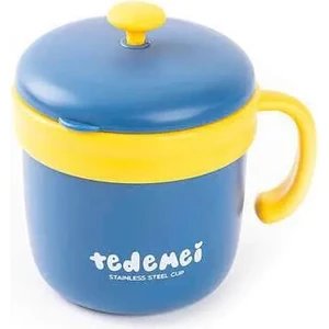 Tedemeı Paslanmaz Çelik Yuvarlak Yemek Taşıma Kabı 260ML