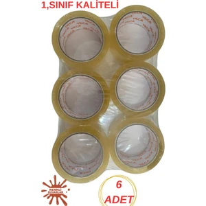 Renkli Duvarlar 6 Adet Koli Bantı 45 mm x 100 Metre Kaliteli Güçlü Yapışkanlı Koli Bantı Paketleme Kırtasiye Bantı