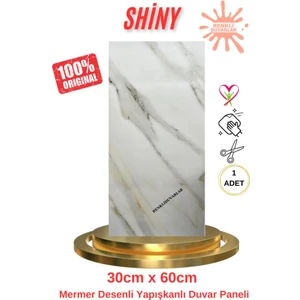 Renkli Duvarlar BS1764 Kendinden Yapışkanlı 1ADET 30X60CM Mermer Desenli Esnek Karavan Banyo Wc Duvar Kaplama Paneli
