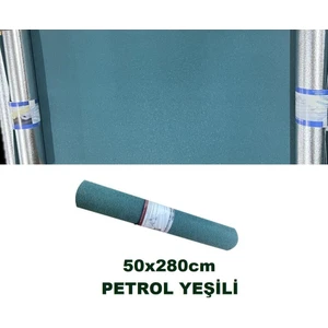 50X280CM 1 Adet Petrol Yeşili Folyolu Yapışkanlı Yalıtımlı Boyanabilir Duvar Paneli Kağıdı RDA19