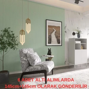 Renkli Duvarlar 16x290cm 1 Adet Atc Ördek Başı Yeşil Prefabrik Ofis Konut Dekoratif Pvc Kaplama Lambiri Duvar Paneli