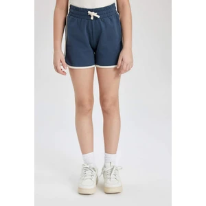 Kız Çocuk Beli Lastikli Basic Düz Şort B5164A824HS