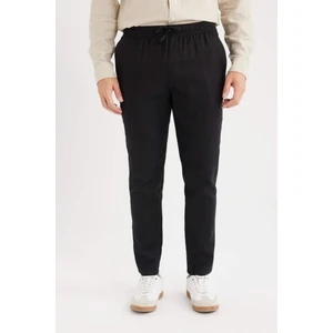 Yazlık Jogger Keten Düz Paça Pantolon D7542AX25SP