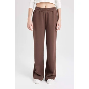 Coool Wide Leg Geniş Bol Paça Eşofman Altı Beli Lastikli Bağcıklı Cepli Basic Düz B3345AX24WN