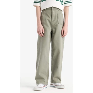 Erkek Çocuk Wide Leg Standart Paça Gabardin Pantolon D7796A825SP