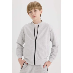 Erkek Çocuk Kolej Yaka Bomber Pike Hırka D8553A825SP