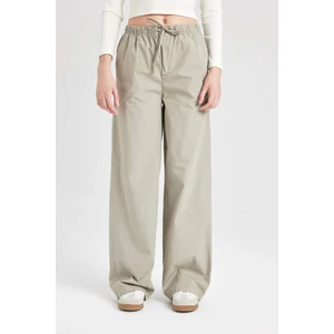 Coool Straight Fit Poplin Pantolon Basic Düz Cepli Lastikli Bel Bağcıklı D3764AX24AU