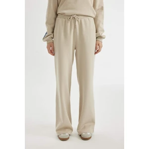 Coool Wide Leg Geniş Bol Paça Eşofman Altı Beli Lastikli Bağcıklı Cepli Basic Düz B3345AX24WN