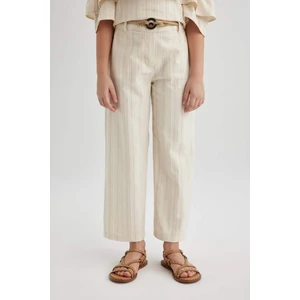 Kız Çocuk Wide Leg Geniş Paça Pamuklu Pantolon C1109A824SM