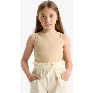 Kız Çocuk Bisiklet Yaka Basic Düz Atlet C2214A824SM