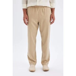 Relax Fit Rahat Kesim Dar Paça Keten Karışımlı Yazlık Pantolon C1140AX24SM