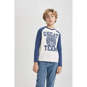 Erkek Çocuk Baskılı Uzun Kollu Tişört C1100A824SP