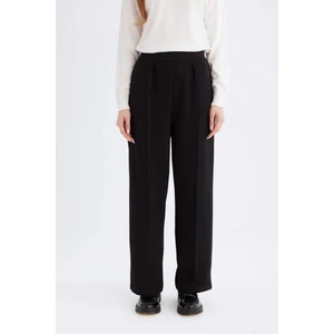 Relax Fit Beli Lastikli Basic Düz Krep Pantolon D6884AX24WN