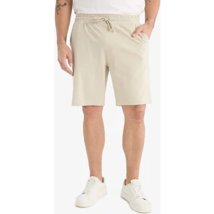 Slim Fit Dar Kesim Cepli Pamuklu Basic Düz Bermuda Şort W1105AZ25SP