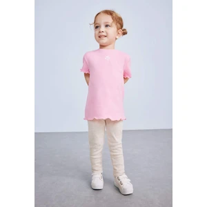 Kız Bebek Düz Paça Fitilli Kaşkorse Basic Düz Tayt Z4676A225SP