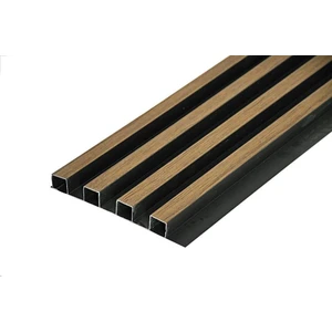 Renkli Duvarlar 16X145CM 1 Adet Atc Pvc Çift Renkli Rezene Prefabrik Ofis Dekoratif Pvc Kaplama Lambiri Duvar Paneli