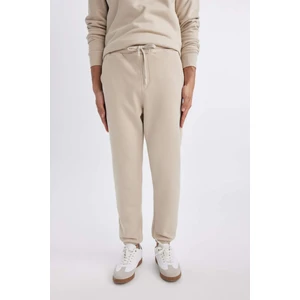 Jogger Eşofman Altı Standart Fit Basic Düz Beli Bağcıklı Lastikli Paça Cepli A6468AX24SP