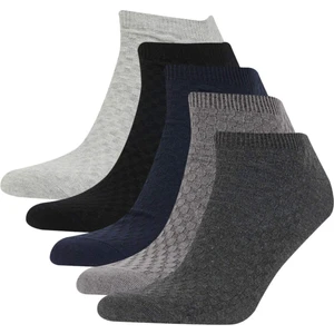 Erkek 5'li Pamuklu Patik Çorap