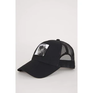 Erkek Etiket Baskılı Dokuma Beyzbol Basketbol Şapkası B7998AX24SM