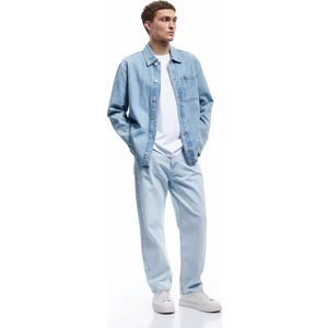 Pamuklu Cep Detaylı Bol Baggy Jean Pantolon