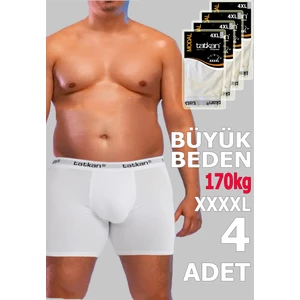 Tatkan - Büyük Beden 4'lü Erkek Penye Modal Boxershort