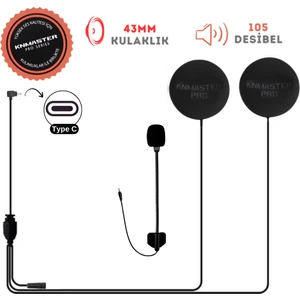 KN2300 Açık Kask Mikrofon ve Kulaklık