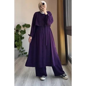 Ande Tesettür Rüzgarlıklı Takım-Mürdüm